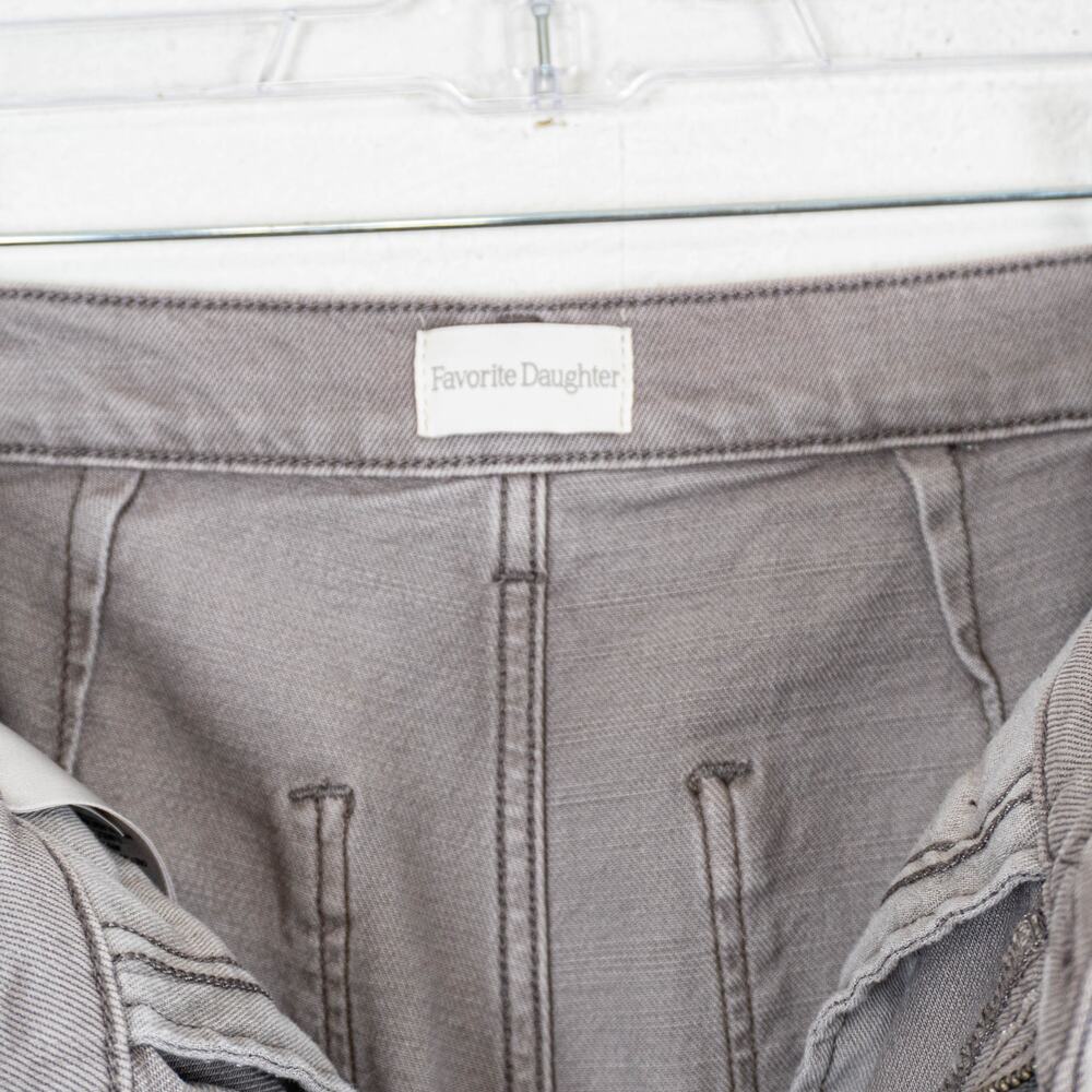 Favorite Daughter The Mischa High-Rise Wide-Leg Jeans in Soft Taupe 26 - Picture 3 of 12